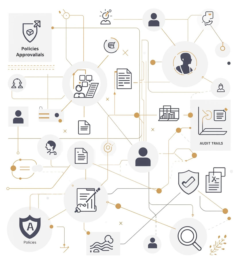 GABE HRIS governance architecture diagram